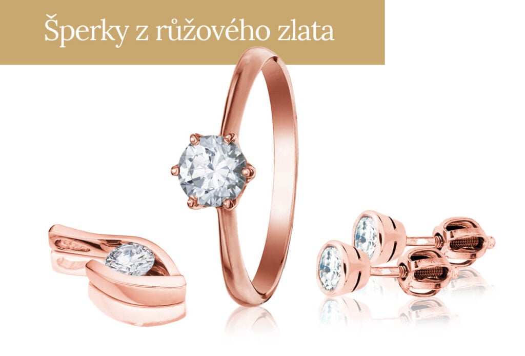 Náhledový obrázek - šperky z růžového zlata