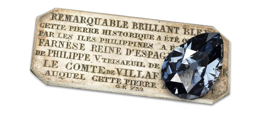 Diamant Farnese Blue Modrý diamant Farnese Blue