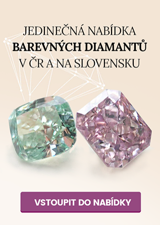 Nabídka barevných diamantů banner