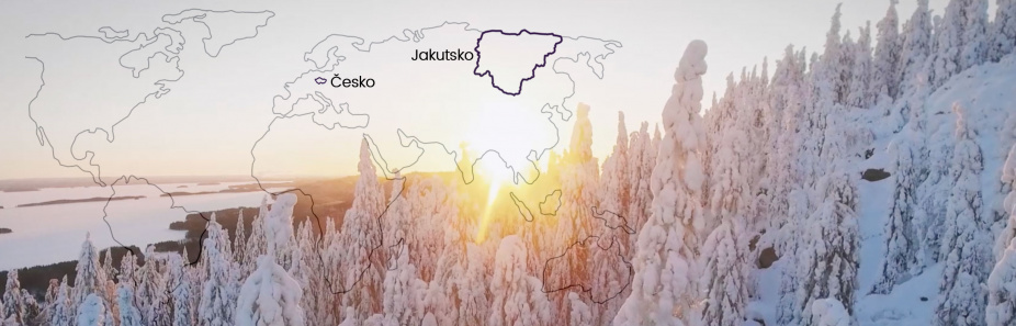 Mapa oblasti Jakutsko