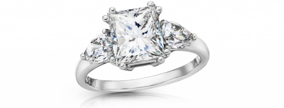 diamantový prsten Zlatý prsten s centrálním diamantem 2.26ct