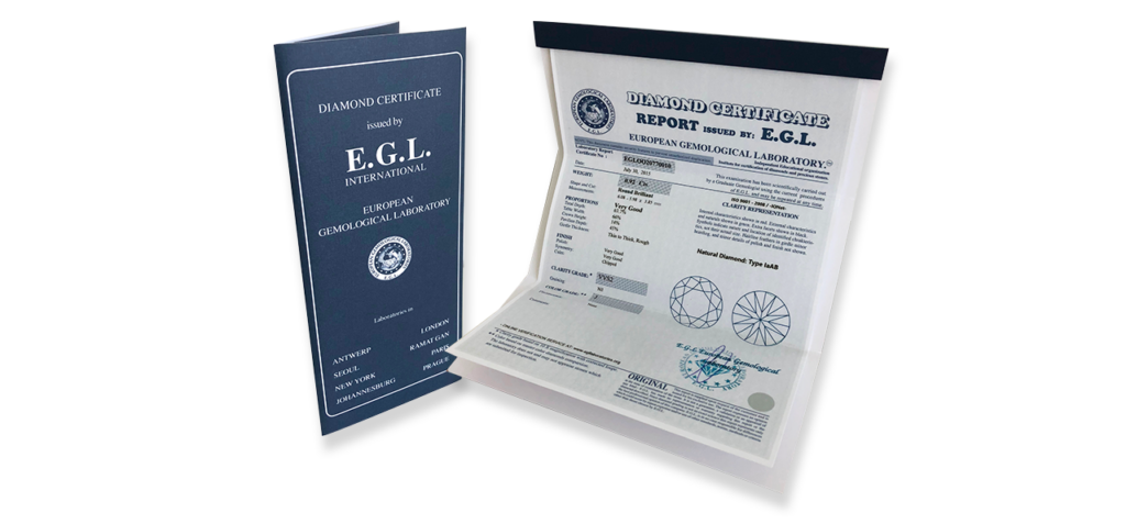 Velký certifikát laboratoře EGL
