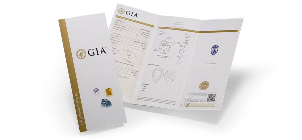 GIA - certifikát pro barevné diamanty