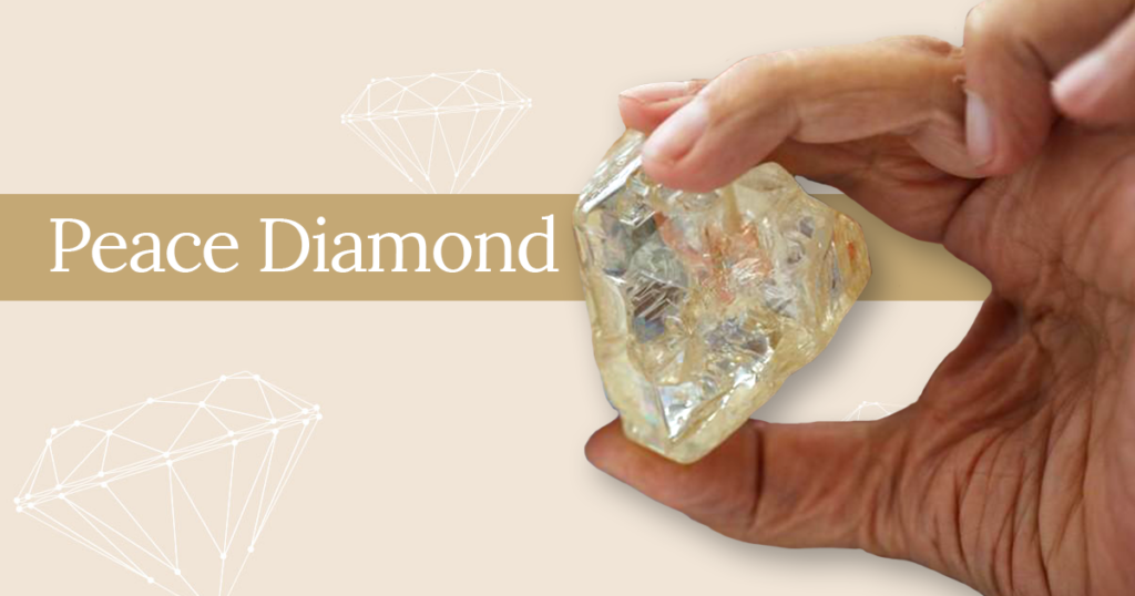 Surový diamant Peace Diamond