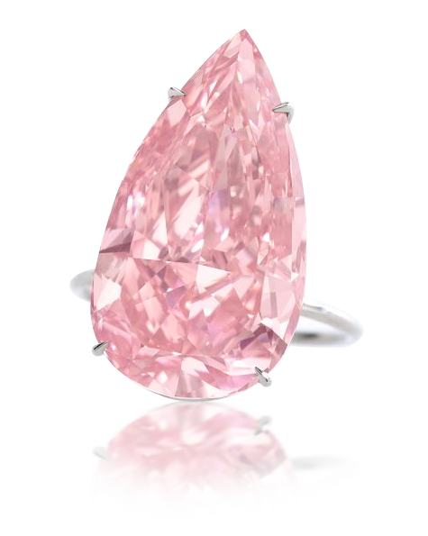 prsten s růžovým diamantem Unique Pink