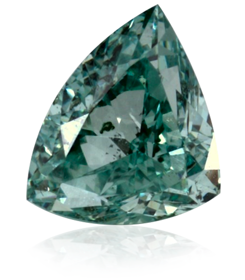 broušený zelený diamant