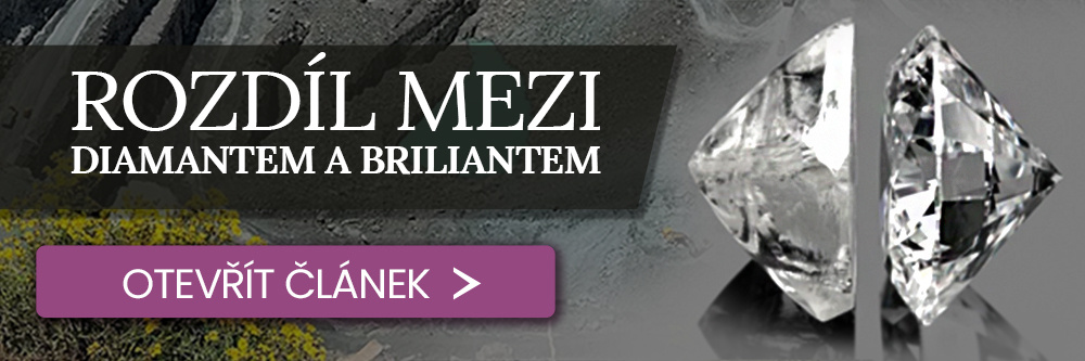 Banner - Rozdíl mezi diamantem a briliantem