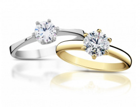 zlaté diamantové prsteny