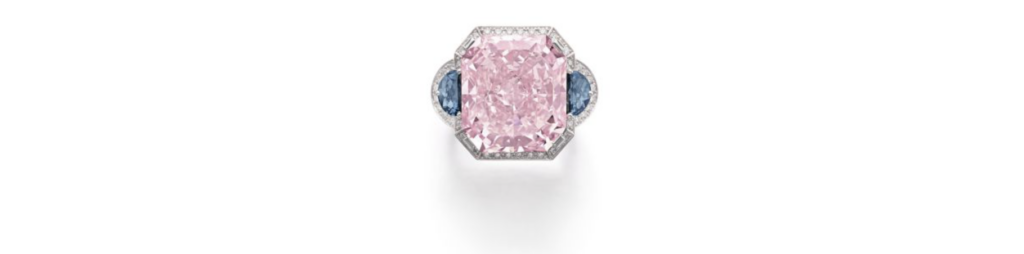 Prsten s 22 karátovým růžovým diamantem