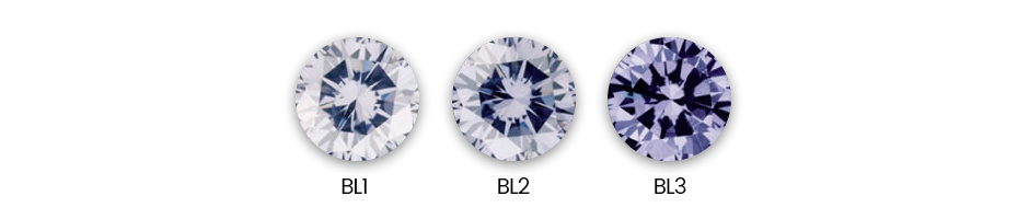 hodnocení odstínu modrých diamantů z dolu Argyle
