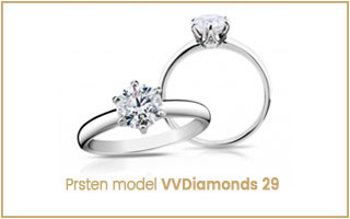 Diamantový prsten model VVDiamonds 29