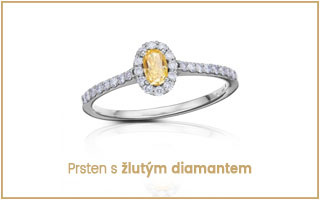 Prsten se žlutým diamantem