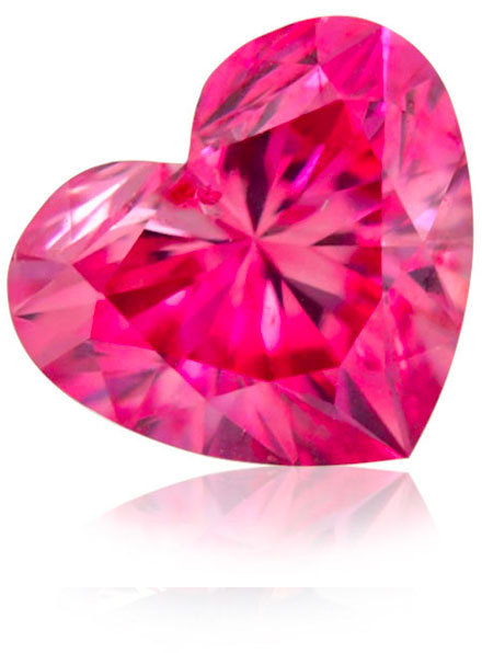 růžový diamant brusu heart z dolu Argyle