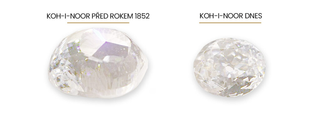 Původní brus diamantu Koh-I-Noor Původní brus diamantu Koh-I-Noor