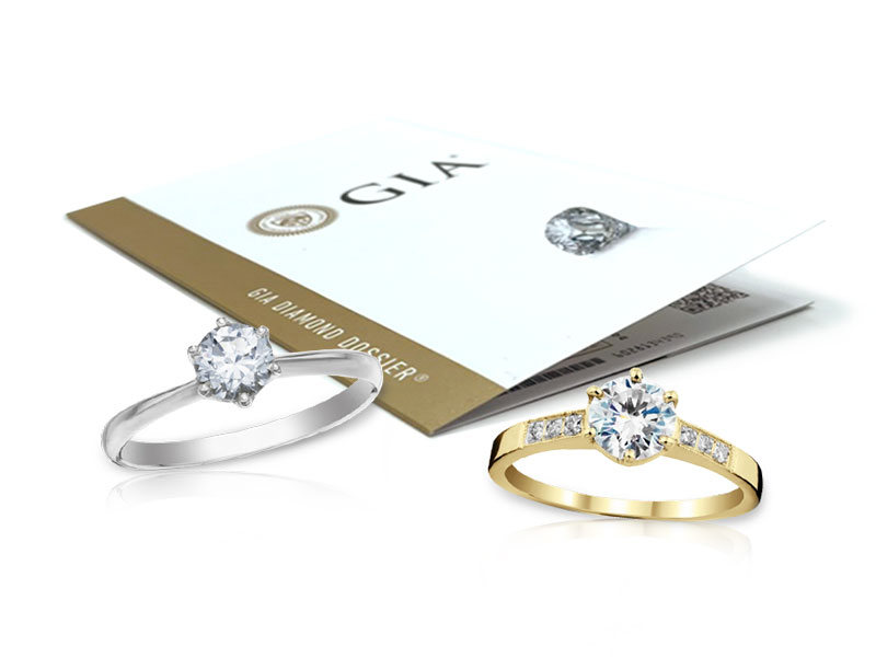 diamantové prsteny s mezinárodními certifikáty