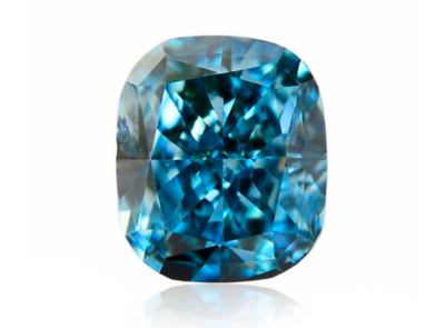 0.13ct Fancy Intense Green-Blue/VS2 s GIA certifikátem