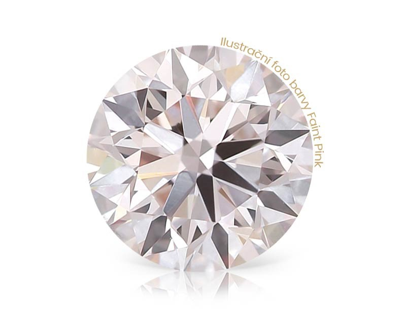 Růžový diamant 0.40ct Faint Pink/VS2 s GIA certifikátem