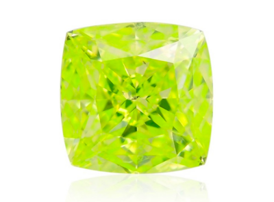 0.73ct Fancy Intense Green-Yellow/SI1 s GIA certifikátem