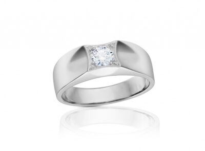 pánský zlatý prsten s diamantem 0.50ct E/SI1 s GIA certifikátem