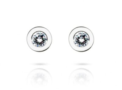 zlaté náušnice 0.38ct D-E/VVS2 s IGI certifikáty
