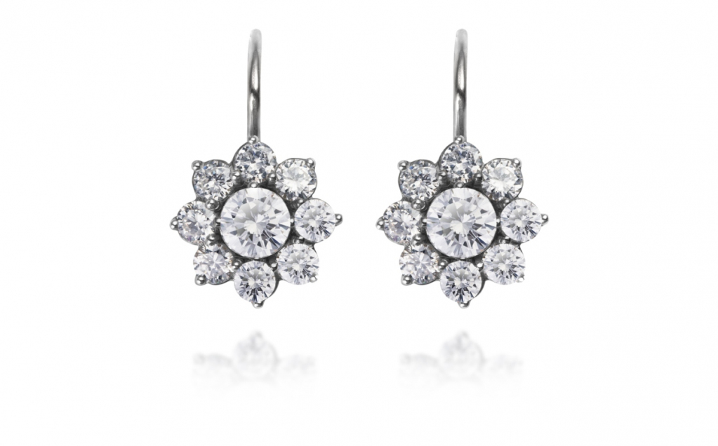 zlaté náušnice 0.967ct D-E/SI1 s IGI certifikáty