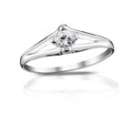 Diamantový prsten model VVDiamonds L37 - 14k bílé zlato