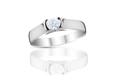 zlatý prsten s diamantem 0.21ct E/VVS2 s IGI certifikátem