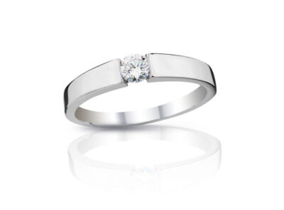 zlatý prsten s diamantem 0.23ct E/VS2 s IGI certifikátem