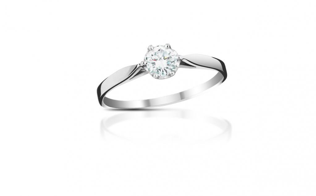 zlatý prsten s diamantem 0.24ct J/IF s EGL certifikátem