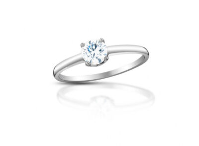 zlatý prsten s diamantem 0.30ct E/VS2 s GIA certifikátem