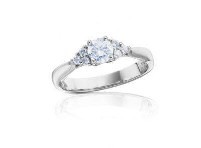 zlatý prsten s diamantem 0.30ct H/VS1 s GIA certifikátem