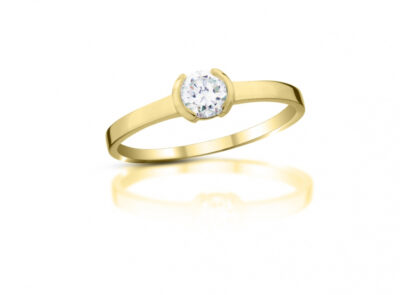 zlatý prsten s diamantem 0.30ct I/VS2 s EGL certifikátem