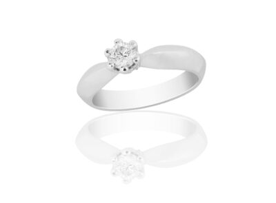 zlatý prsten s diamantem 0.315ct J/VS2 s EGL certifikátem