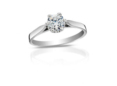 zlatý prsten s diamantem 0.31ct H/VS1 s GIA certifikátem