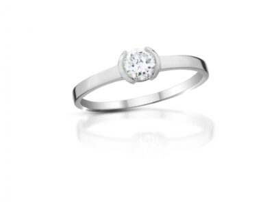 zlatý prsten s diamantem 0.31ct J/VVS2 s EGL certifikátem