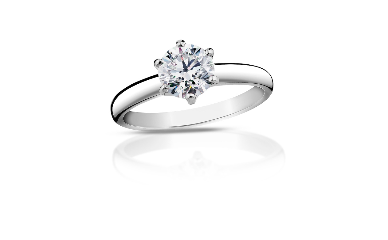 zlatý prsten s diamantem 0.403ct J/VS2 s IGI certifikátem