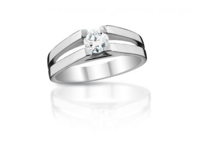 zlatý prsten s diamantem 0.40ct G/VS2 s GIA certifikátem