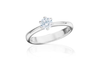 zlatý prsten s diamantem 0.50ct D/VS1 s IGI certifikátem
