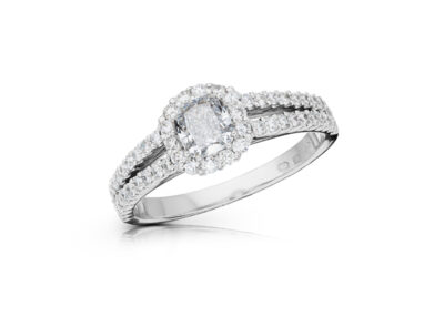 zlatý prsten s diamantem 0.52ct G/VVS1 s GIA certifikátem