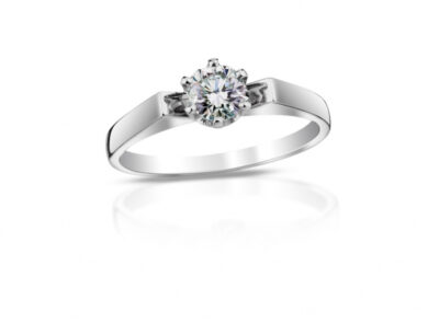 zlatý prsten s diamantem 0.54ct G/SI1 s GIA certifikátem