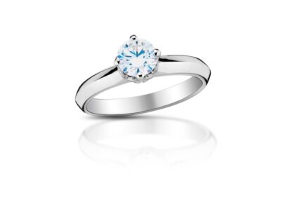 zlatý prsten s diamantem 0.56ct H/VS1 s HRD certifikátem