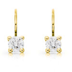 Diamantové náušnice model VVDiamonds 20 - 18k žluté zlato