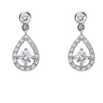 Diamantové náušnice model VVDiamonds 15 - 14k bílé zlato