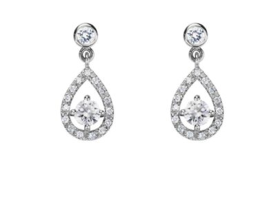 Diamantové náušnice model VVDiamonds 15 - 14k bílé zlato