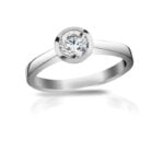 Diamantový prsten model VVDiamonds 44 - 14k bílé zlato