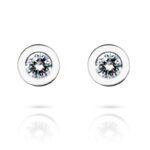 Diamantové náušnice model VVDiamonds 2 - 14k bílé zlato