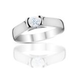 Diamantový prsten model VVDiamonds 50 - 14k bílé zlato