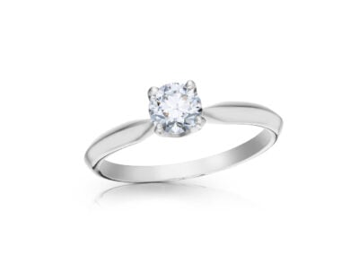 Diamantový prsten model VVDiamonds 80 - 14k bílé zlato