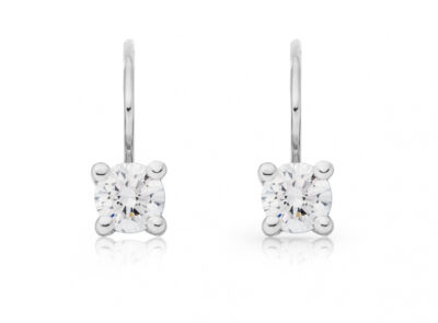 Diamantové náušnice model VVDiamonds 20 - 14k bílé zlato