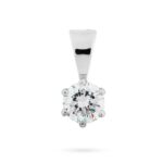 Diamantový přívěsek model VVDiamonds 1 - 14k bílé zlato